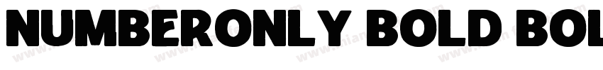 NumberOnly Bold Bold字体转换